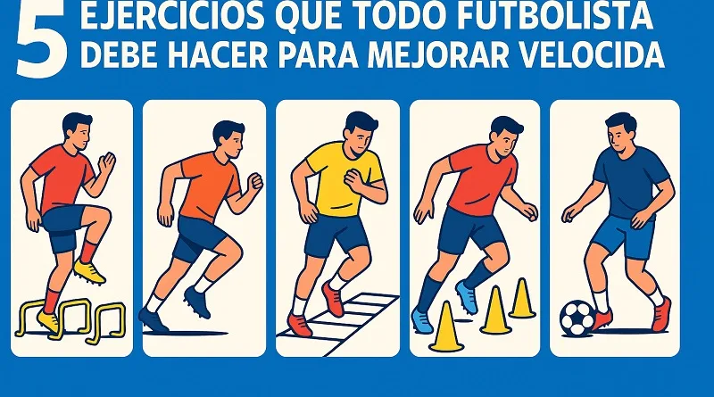 5 ejercicios que todo futbolista debe hacer para mejorar velocidad