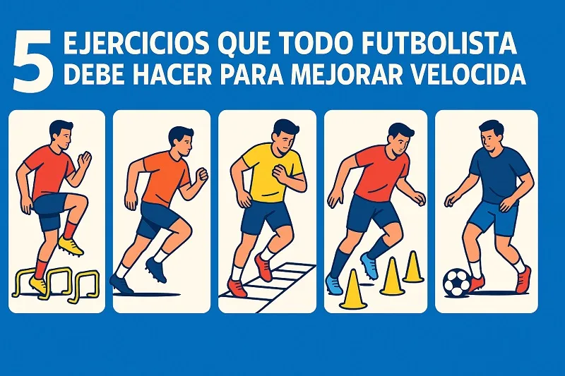 5 ejercicios que todo futbolista debe hacer para mejorar velocidad