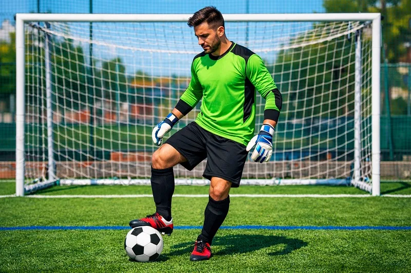 portero juego de pies