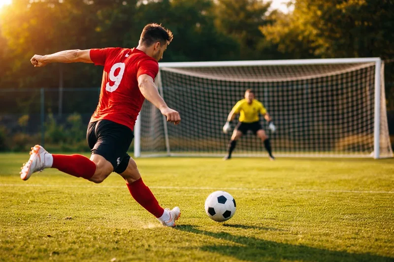 delantero fútbol amateur