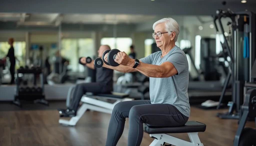 rutina de gimnasio para adultos mayores